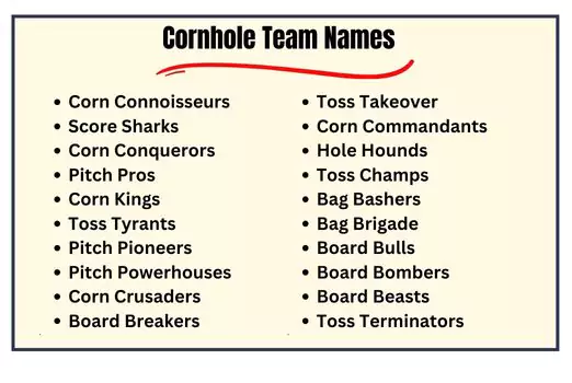 Funny Cornhole Team Names to Make Your Opponents Laugh (Then Lose)